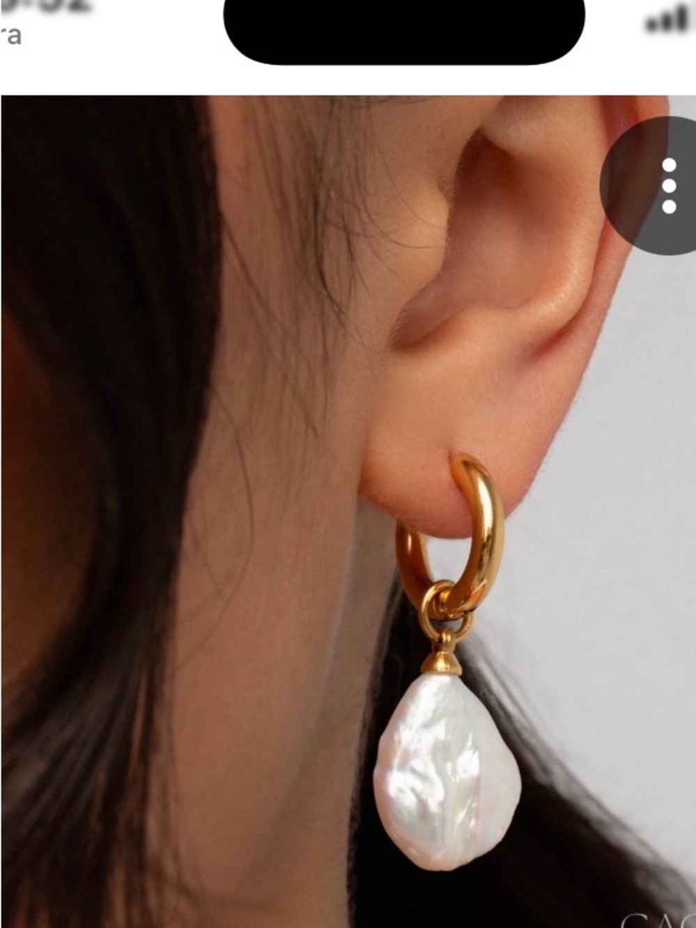Our Spare Change Isla Pearl Earrings, NWT